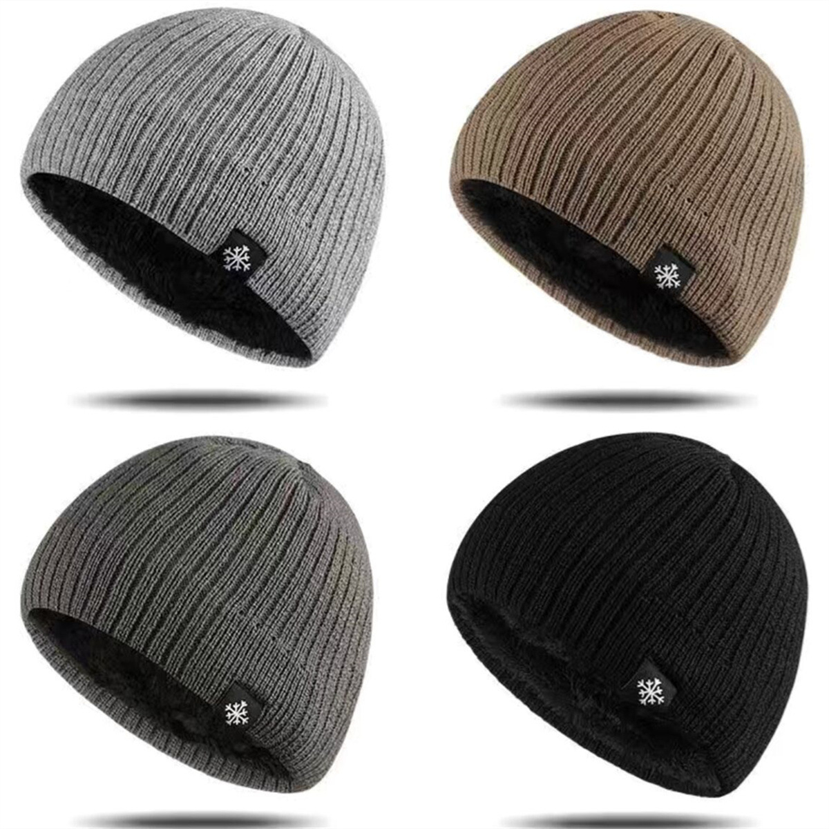 Baby Hat Beanie - Autumn Winter Unisex Fleece Lined Knitted