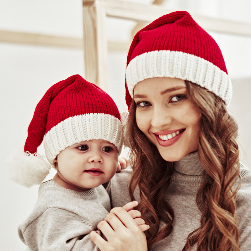 Baby Hat Beanie - Knitted Baby Christmas Hat Cute Navidad