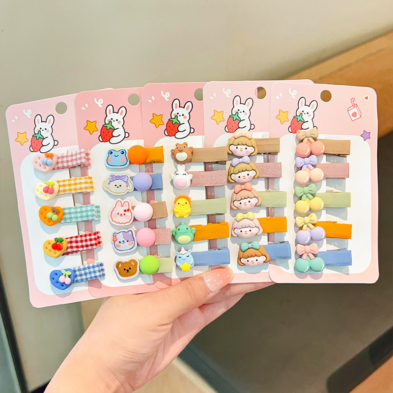 Newborn Gift Set - 2026 New 5PCS/Set Cartoon Kids Hair