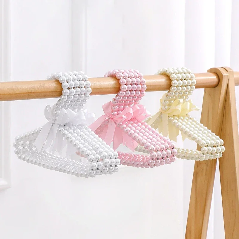 Baby Clothing Display - 30cm Children's Artificial Pearl Bow Hanger,