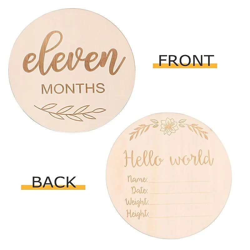 Wooden Wood Chip Month Souveni - Newborn Gift Set review and price