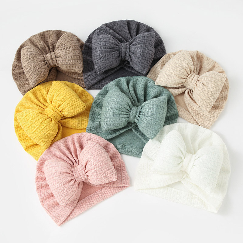 Cute Bowknot Baby Turban Hat S - Baby Hat Beanie review and price