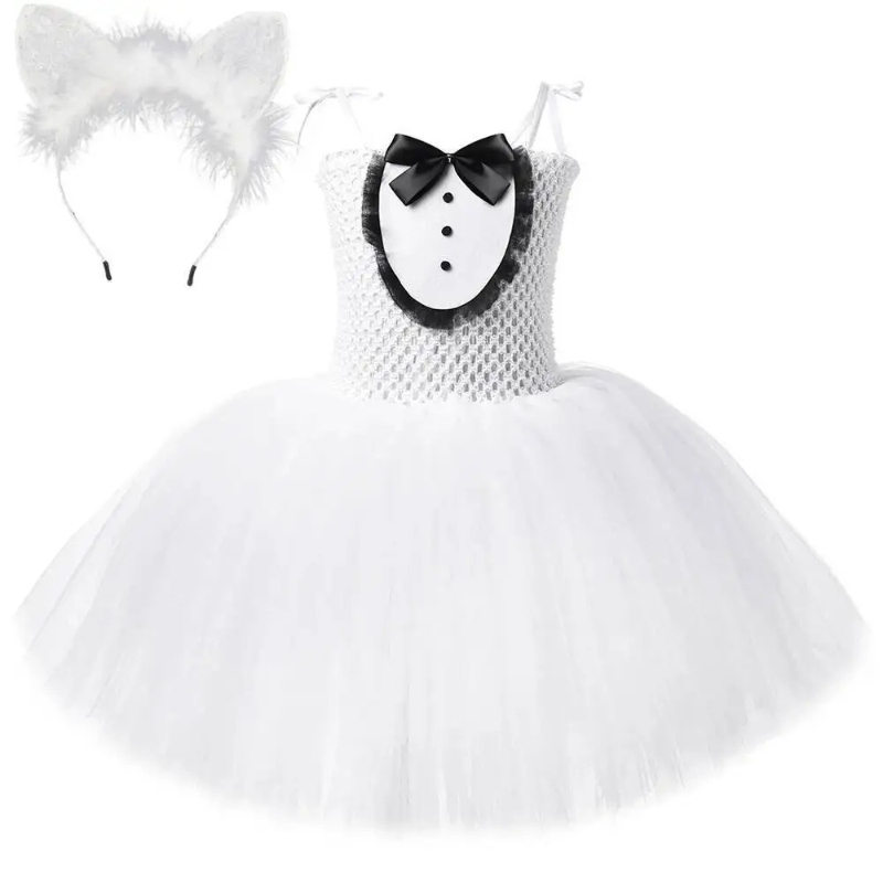 White Black Cat Tutu Dress for - Baby Clothing For Girls review and price