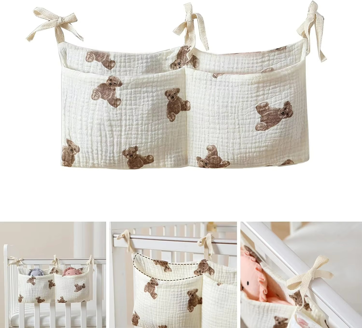 Baby Crib Organizer Cot Caddy  - Baby Clothing For Bed review and price