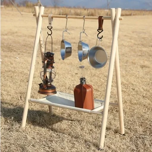 Solid wood portable hook rack  - Baby Clothing Display review and price