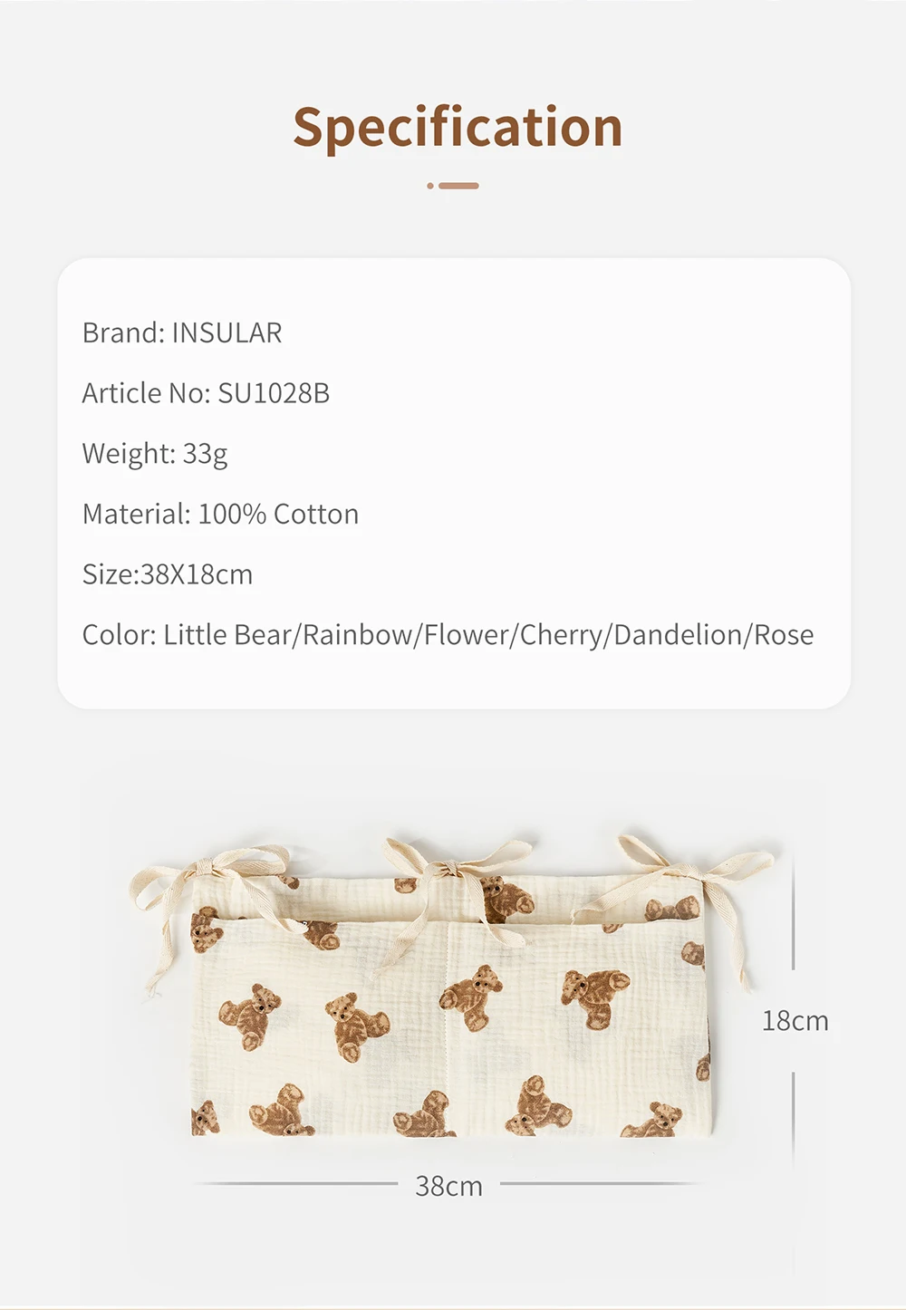 Baby Crib Organizer Cot Caddy  - Baby Clothing For Bed review and price